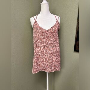 Paoermoon strappy open back vneck flowy top